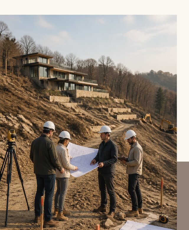Проектирование и строительство домов на склоне в Волгограде
