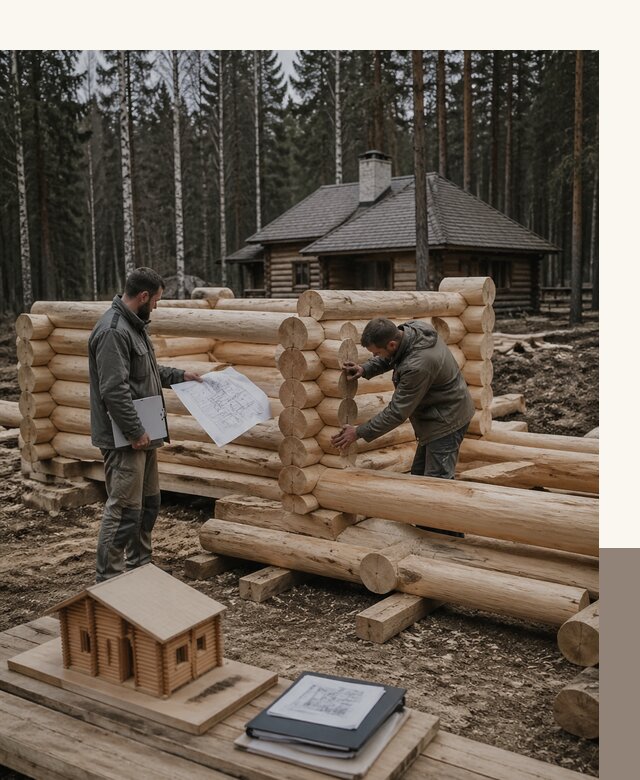 Проектирование и строительство домов из бревна в Волгограде